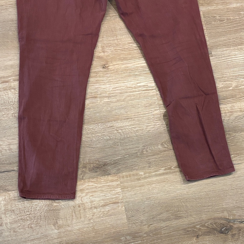 Bonobos Men's Straight Leg Jeans in Deep Burgundy - Picture 10 of 10